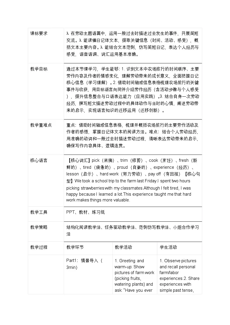Unit 3 第4课时 Section B (1a-2b)(教学设计)-英语鲁教版五四学制2024七年级上册第2页