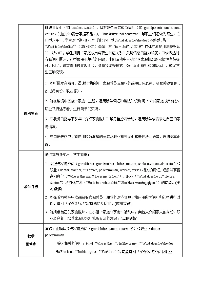 Unit 2 “准备”板块 Listening&Speaking 听说课(教学设计)英语仁爱科普版2024七年级上册第2页