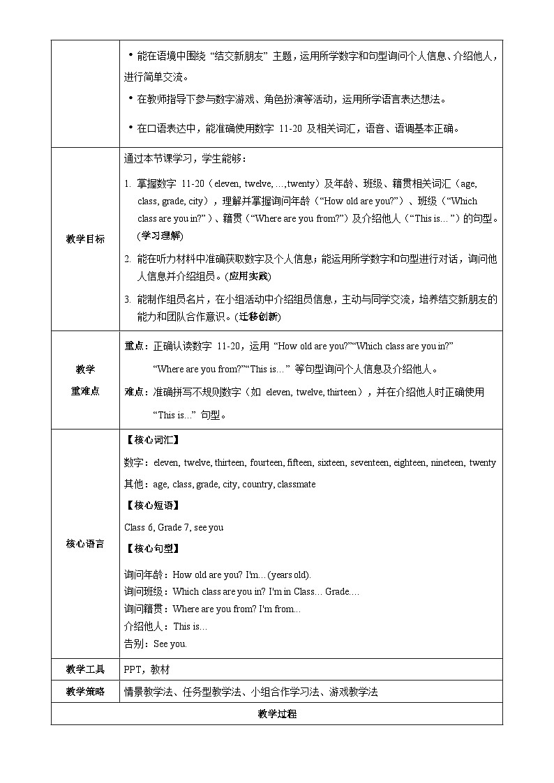 Unit 1 “准备”板块 Function 功能课(教学设计)英语仁爱科普版2024七年级上册第2页