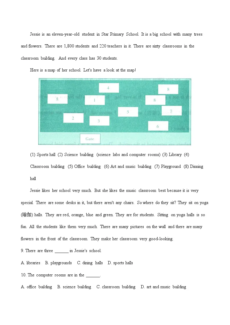 人教版(2024)英语七年级上册期末模拟试卷(含答案)第3页