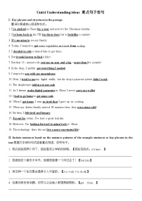 初中英语Understanding ideas课时练习