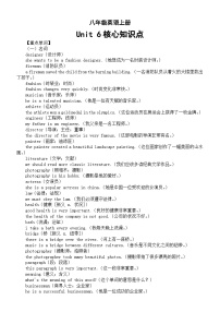 初中英语人教版（2024）八年级上册（2024）Unit 6 Plan for Yourself Section B Vocabulary in Use导学案及答案