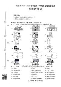 贵州省安顺县2025-2026学年九年级上英语期中试卷