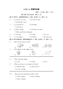 英语九年级全册Unit 13 We’re trying to save the earth!综合与测试精练