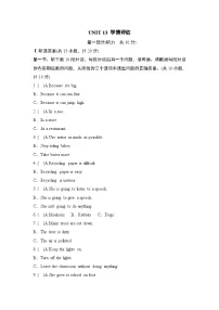人教版（2024）九年级全册Unit 13 We’re trying to save the earth!综合与测试一课一练