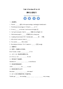 初中英语人教版（2024）七年级上册（2024）Unit 6 A Day in the Life Section B优秀当堂达标检测题