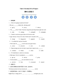 初中英语人教版（2024）八年级上册（2024）Unit 6 Plan for Yourself Section B Project优秀课时作业
