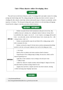初中英语Developing ideas教案及反思