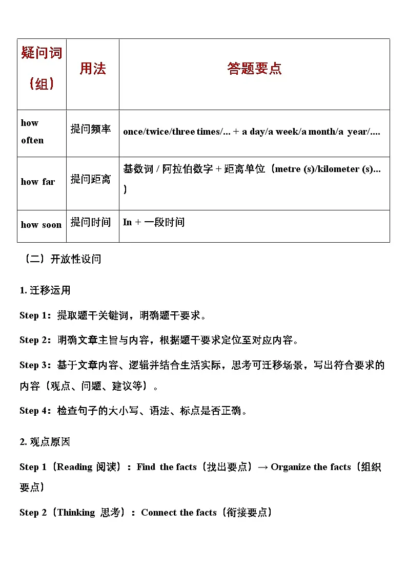 2026年中考英语专题复习:回答问题型阅读理解 万能答题模板(含练习题及答案)第3页