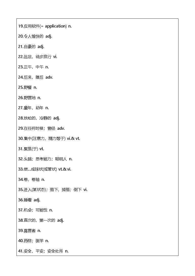 Unit7 Outdoor fun重点单词短语默写-练习(含答案) -2025-2026学年译林版英语七年级下册第2页