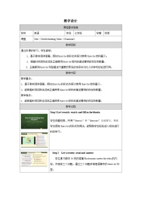 初中英语外研版（2024）七年级上册（2024）Unit 2 More than fun表格教案