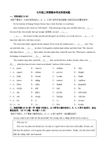 广东省深圳市龙华区2025年七年级上学期期末考试英语试题附答案