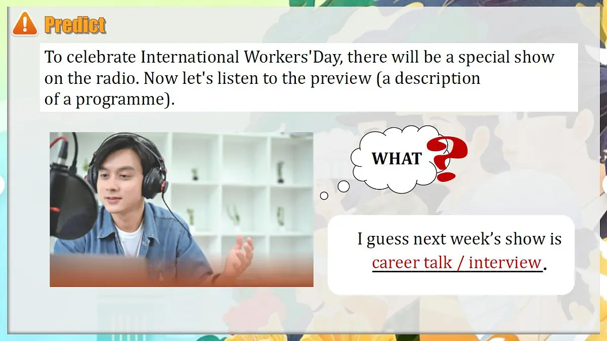 Unit1 Career talks Developing ideas Listeningspeaking新教材外研版八下英语同步课件第7页