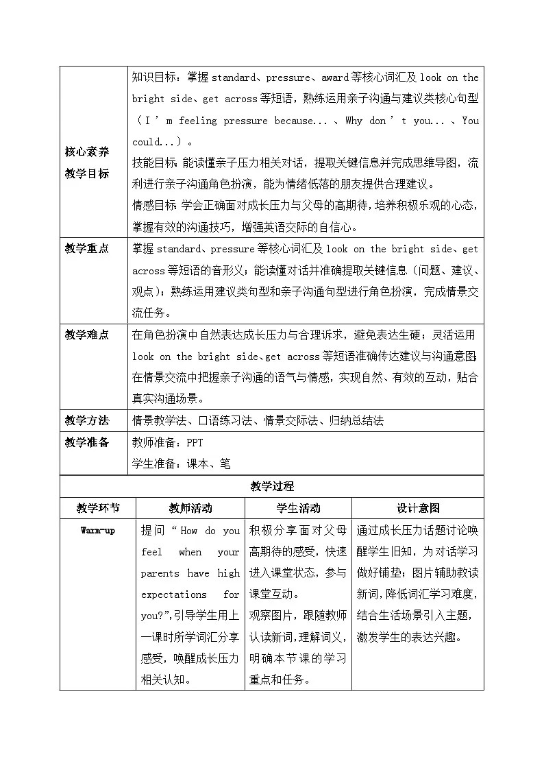 【任务型备课】人教版英语八下-Unit3 第2课时 Section A (3a- 3d)(教案) 第2页