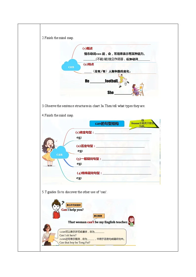 Unit 5 课时3 Section A(Grammar Focus)(导学案)英语鲁教版五四学制2024六年级上册第3页
