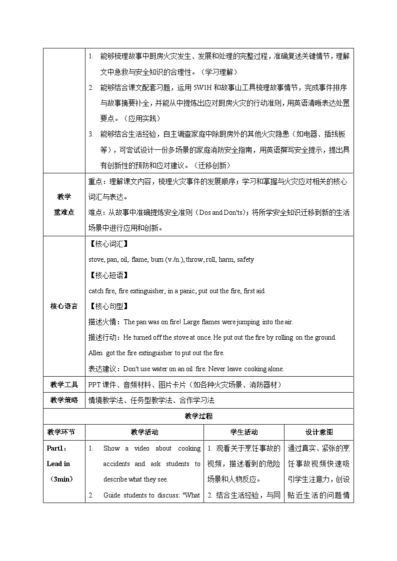 人教版2024初中英语八下Unit2课时4 Section B 1a-1e reading plus表格式教学设计第2页