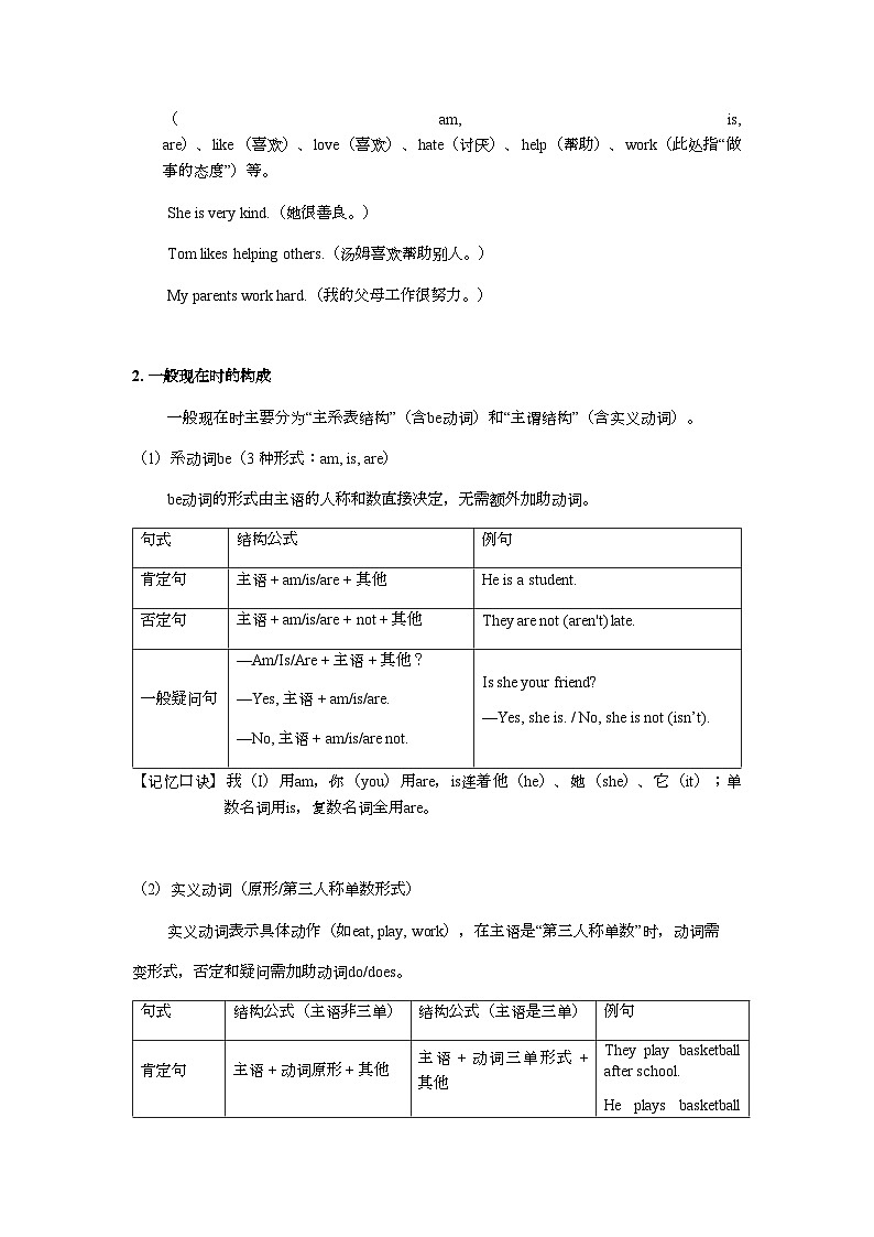 Unit 1-3 期中复习 语法讲义人教版(2024)英语七年级上册第2页