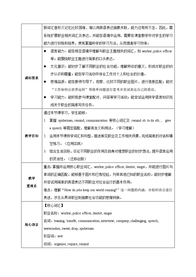 外研版2024初中英语八下Unit 1 课时1 Starting out及阅读词汇教学设计第2页