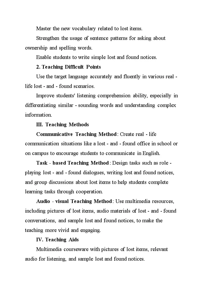 Unit 3 My School Section B1a - 1d教学设计人教版(2024)七年级英语上册第2页