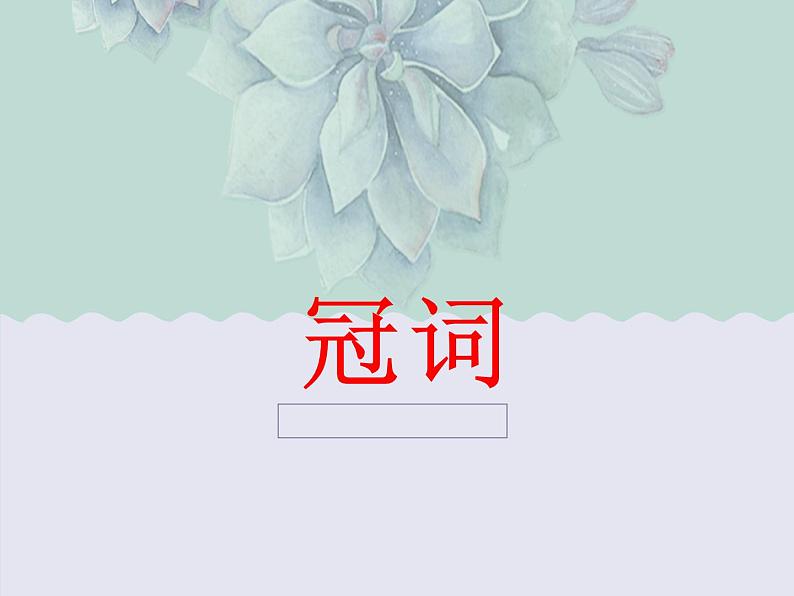 中考英语语法考点总结——冠词(共28张PPT)01