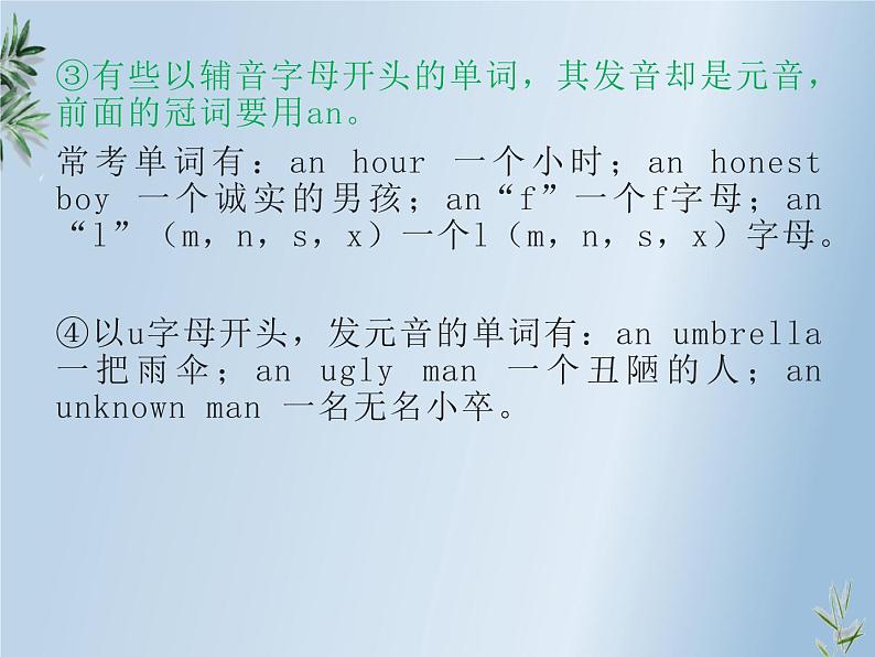初中全新英语语法——冠词(共27张PPT)第6页