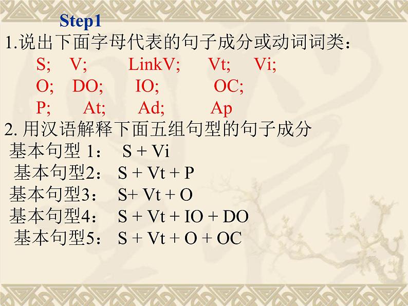 初中英语五大基本句型 课件02
