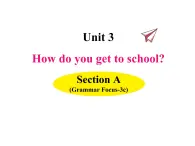 Unit 3 How do you get to school? 第二课时（Grammar Focus-3c）课件