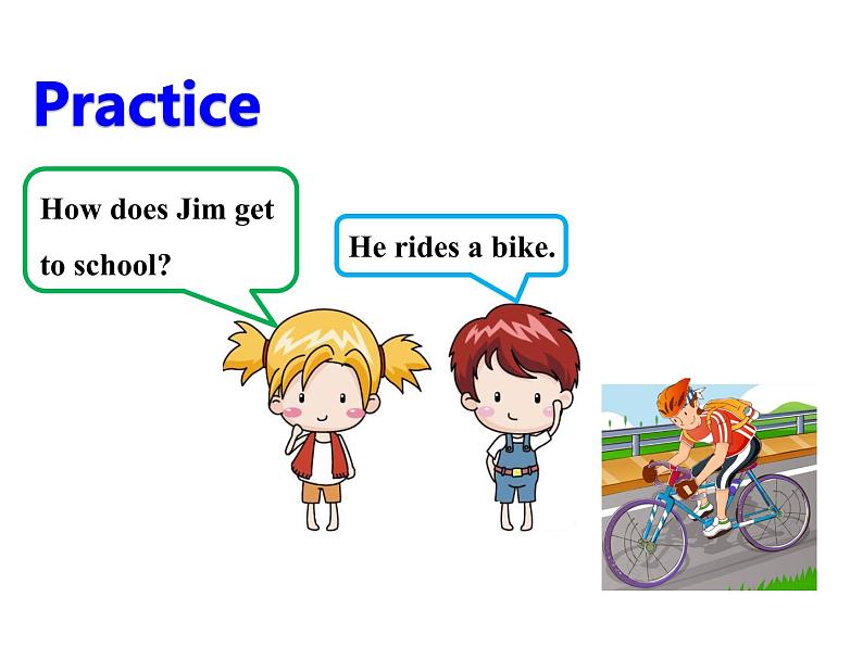 Unit 3 How do you get to school? 第一课时(section A 1a-2e)课件第6页