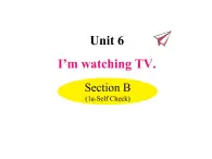 Unit 6 I’m watching TV Unit 6 Section B（a-Self Check） 课件