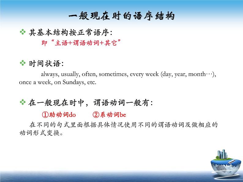 初中英语语法——四大基本时态 课件04