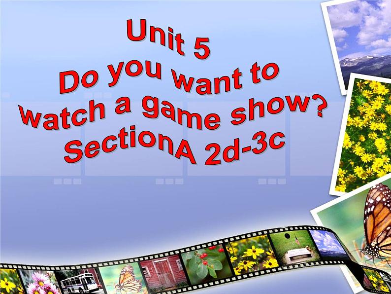 人教版八年级上册英语课件: Unit 5section A( 2 d-3c)第1页