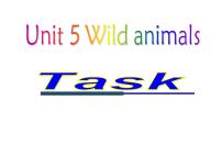 初中英语Unit 5 Wild animals背景图课件ppt