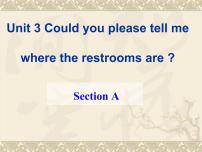 初中英语人教新目标 (Go for it) 版九年级全册Unit 3 Could you please tell me where the restrooms are?Section A教学演示ppt