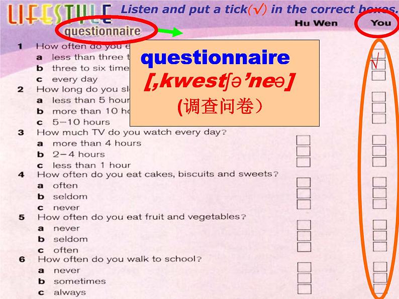 牛津译林英语 七年级上册Unit4 Integrated skills (共20张PPT)第4页