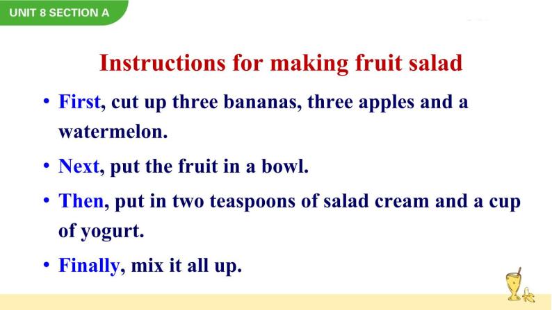 Unit 8 How do you make a banana milk shake Section A Grammar Focus-3c课件06