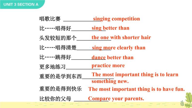Unit 3 I‘m more outgoing than my sister Section A Grammar Focus-3c课件04