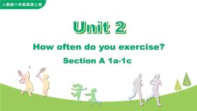 初中人教新目标 (Go for it) 版Unit 2 How often do you exercise?Section A精品课件ppt