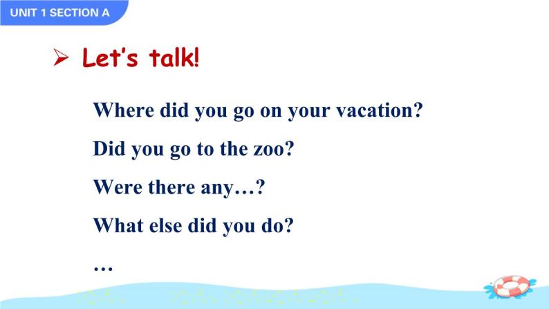 Unit 1 Where did you go on vacation Section A Grammar Focus-3c课件03
