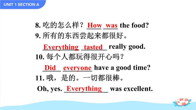 Unit 1 Where did you go on vacation Section A Grammar Focus-3c课件07