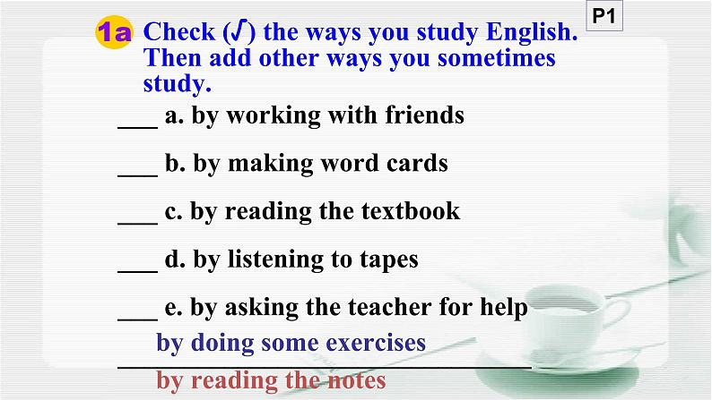 unit1How can we become good learners SectionA 1a-1c课件(含听力)07