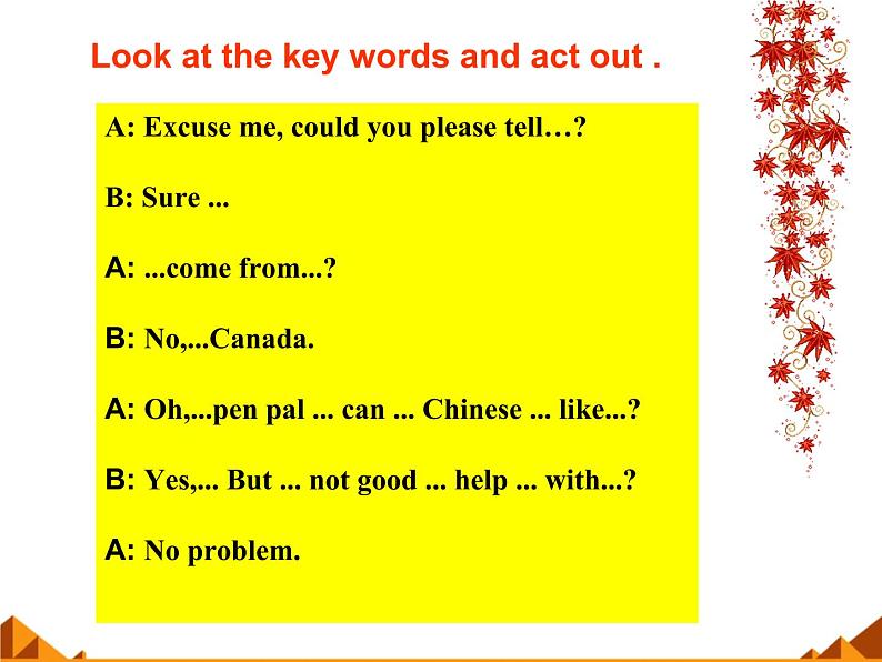 仁爱版七年级英语上Unit 3 Topic 1 Does he speak Chinese? Section A 课件第7页