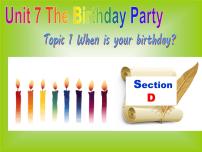 仁爱科普版七年级下册Topic 1 When is your birthday?多媒体教学课件ppt