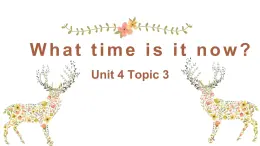 U4 Topic 3 What time is it now? 课件