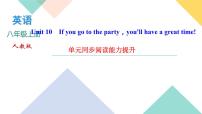 人教新目标 (Go for it) 版八年级上册Unit 10 If you go to the party, you’ll have a great time!综合与测试同步测试题