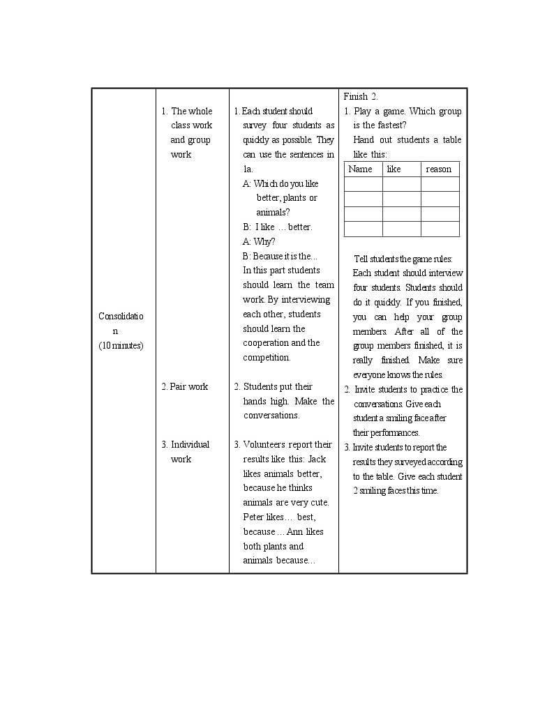 Unit 4 Topic 1 What’s the strongest animal on the farm? Section B 教案04