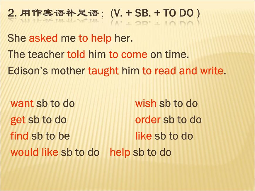 2020最新中考英語語法專題復(fù)習(xí) 動詞不定式 全國通用課件第4頁
