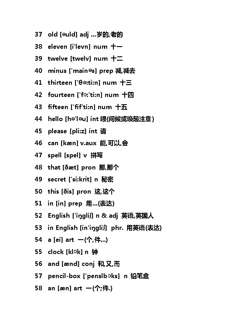 初中英语2182个单词大全+全册语法知识归纳03