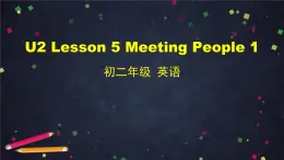 北师大版八年级下册英语课件Unit 2 Lesson 5 Meeting People 第一课时 (共60张PPT)