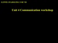 北师大 英语 八年级 下册 Unit 4 Communication workshop 教学课件(共19张PPT)