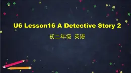 北师大版八年级下册 Unit6 Lesson16 A Detective Story  课件 (共44张PPT)